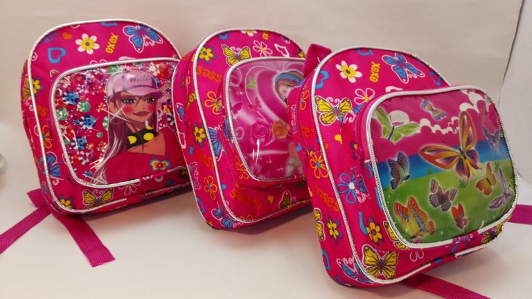 Kids bags - little girls bags. girl with hat, girl Angel, butterfly